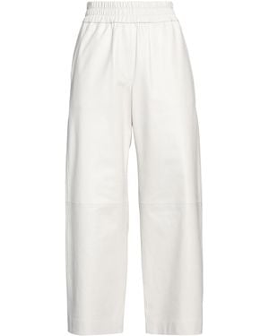 Simonetta Ravizza Off Trousers Lambskin - White