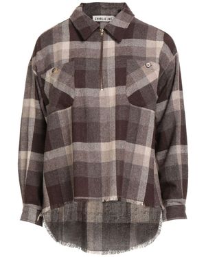 Charlie Joe Top Wool, Polyester, Acrylic, Cotton - Brown