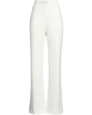hinnominate Trousers Viscose, Polyester, Elastane - White