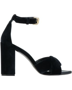 Maje Midnight Sandals Textile Fibres - Black