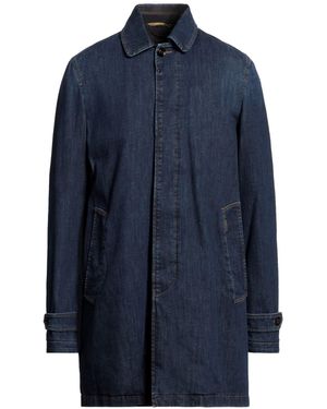 Moorer Overcoat & Trench Coat - Blue