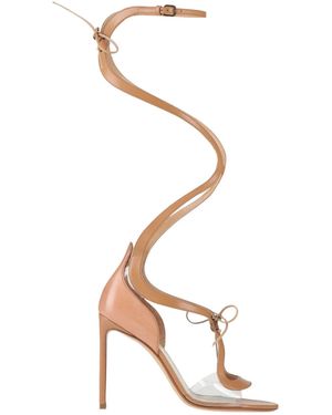 Francesco Russo Sandals Leather - Metallic