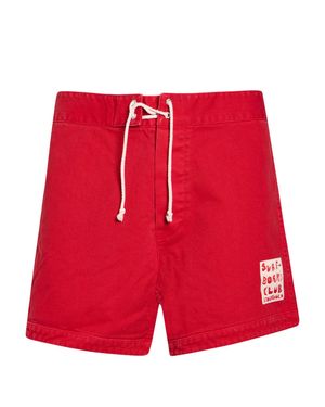 Stockholm Surfboard Club Denim Shorts - Red