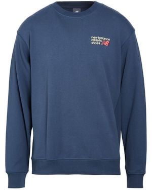 New Balance Sweatshirt Cotton, Elastane - Blue