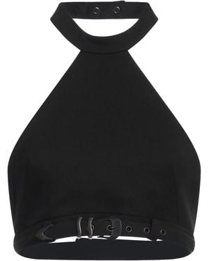 Ssheena Top Polyethylene, Virgin Wool, Elastane - Black