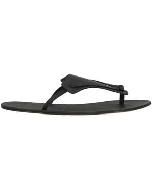 The Row Thong Sandal Leather - White