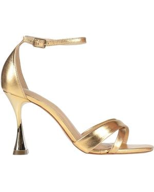 Miss Unique Sandals Leather - Metallic