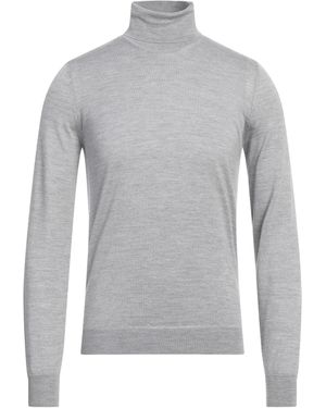 Vneck Rollkragenpullover - Grau