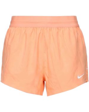 Nike Shorts & Bermuda Shorts Polyester, Elastane - Orange