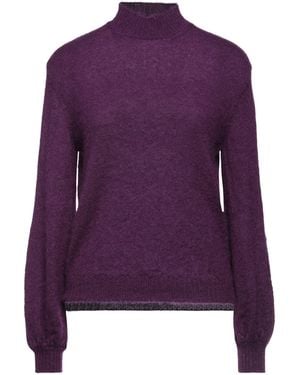Alberta Ferretti Col roulé - Violet
