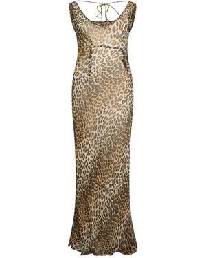 Ganni Light Maxi Dress Viscose - Metallic