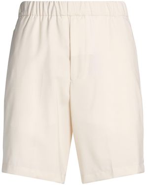 BE ABLE Ivory Shorts & Bermuda Shorts Virgin Wool, Polyester, Elastane - Natural