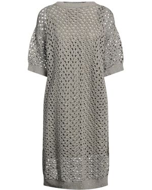 Brunello Cucinelli Mini Dress - Gray