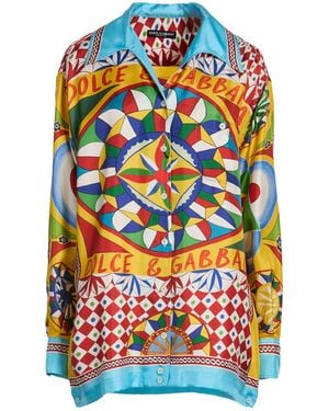 Dolce & Gabbana Shirt Silk - Blue
