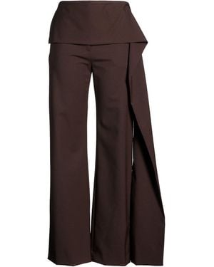 THE LATEST Trousers Polyester, Virgin Wool, Elastane - Brown