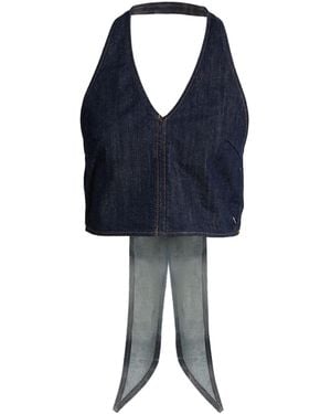 Please Top Cotton, Lycra - Blue