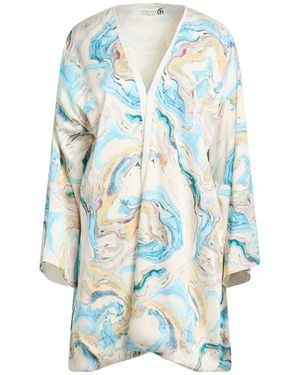 Haveone Ivory Jacket Polyester, Elastic Fibers - Blue