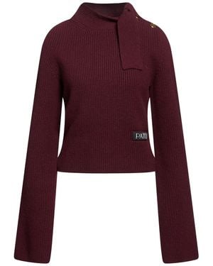 Patou Turtleneck Merino Wool, Cashmere - Purple