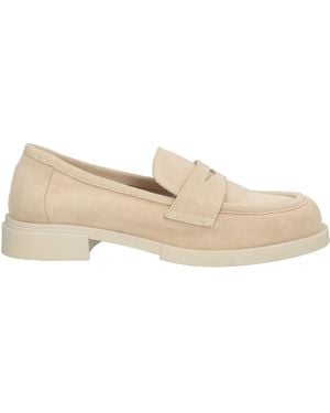 Bervicato Ivory Loafers Leather - Natural