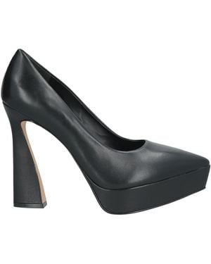 Carrano Court Shoes Leather - Black