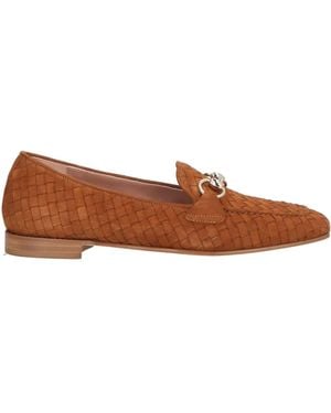 Calpierre Tan Loafers Leather - Brown