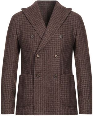 L.B.M. 1911 Blazer Wool, Polyester, Cotton - Brown