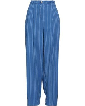 Haveone Pants Viscose, Polyester, Cotton, Polyamide - Blue