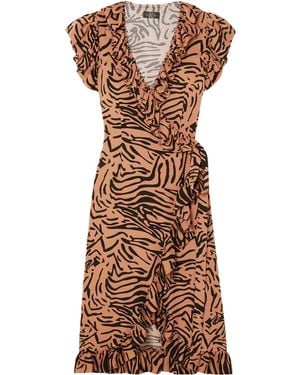 De La Vali Midi Dress - Brown