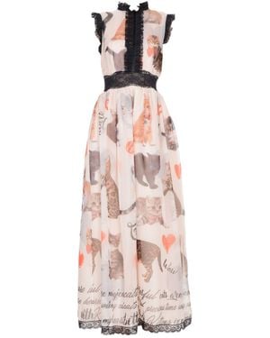 Nora Barth Maxi Dress Polyester - Pink