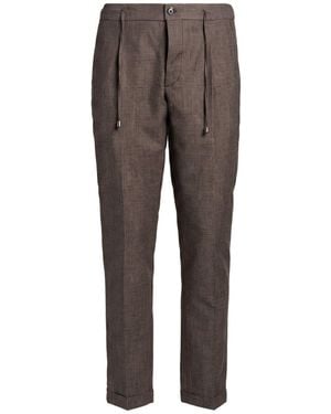 Luigi Borrelli Napoli Trousers Virgin Wool, Cotton - Grey
