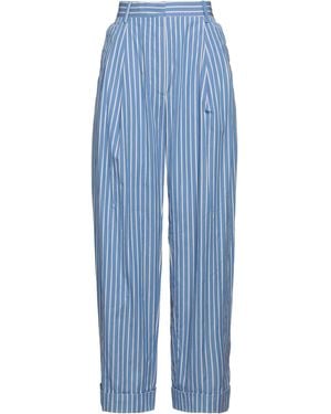 Dries Van Noten Light Trousers Cotton - Blue