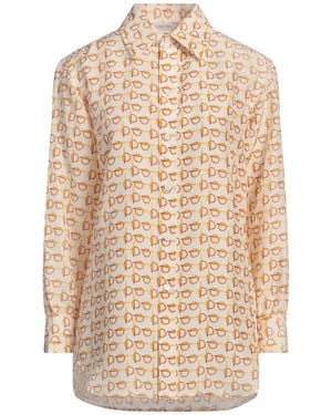 Burberry Ivory Shirt Silk - Natural