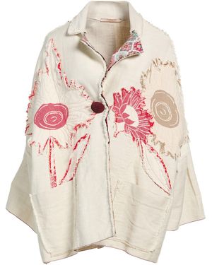 Ermanno Gallamini Jacket Cotton, Linen - White