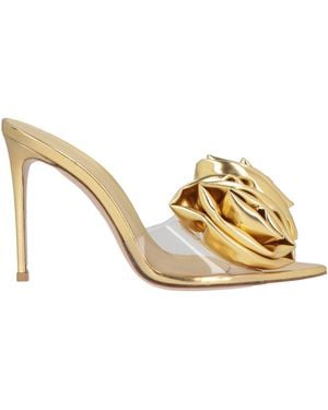 Le Silla Sandals Leather, Rubber - Metallic