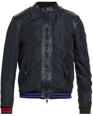 Daniele Alessandrini Jacket Polyester, Ovine Leather - Blue