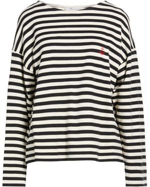Forte Cream Sweater Cotton, Viscose - Black