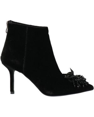 Tosca Blu Studio Ankle Boots Textile Fibres - Black