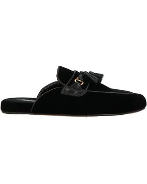 Tom Ford Mules & Clogs Viscose, Brass, Leather - Black