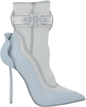 Le Silla Light Ankle Boots Leather, Textile Fibers - Blue