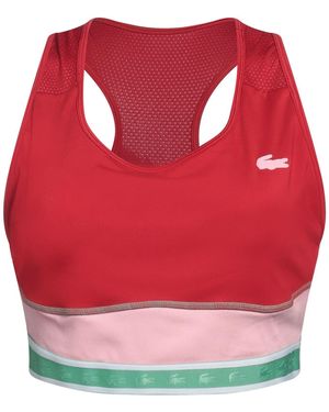 Lacoste Top Polyester, Elastane - Red