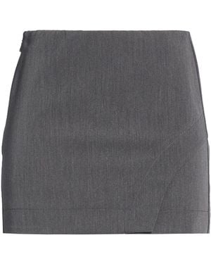 Patrizia Pepe Essential Mini Skirt Polyester, Viscose, Elastane - Gray