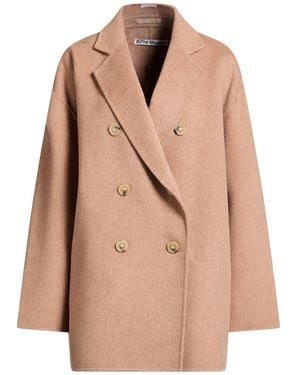 Acne Studios Camel Coat Wool - Natural