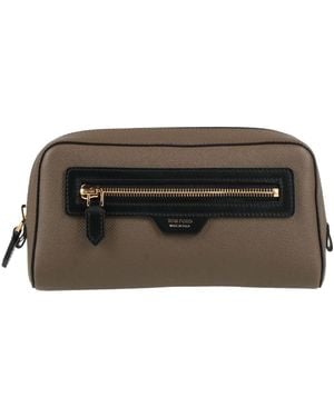 Tom Ford Khaki Beauty Case Leather - Natural