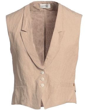Ottod'Ame Tailored Vest Polyester, Cotton, Linen - Natural