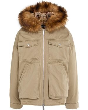 DSquared² Khaki Jacket Cotton, Acrylic, Polyester, Modacrylic - Natural