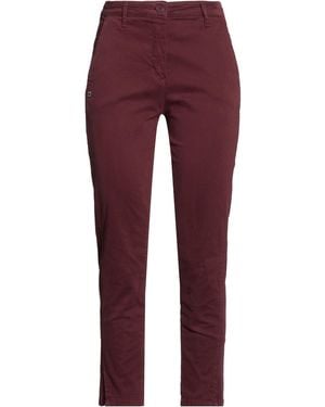 Manila Grace Pants Cotton, Elastane - Red