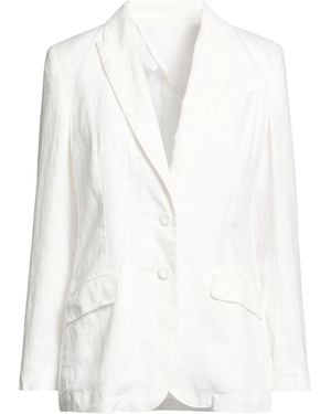 120% Lino Blazer - White