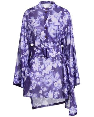 Erika Cavallini Semi Couture Mini Dresses - Purple