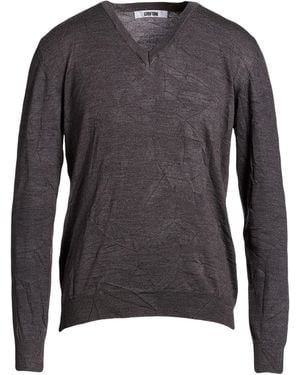 Grifoni Charcoal Sweater Virgin Wool - Gray