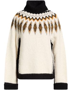Semicouture Turtleneck Polyester, Alpaca Wool, Polyamide, Wool - Black